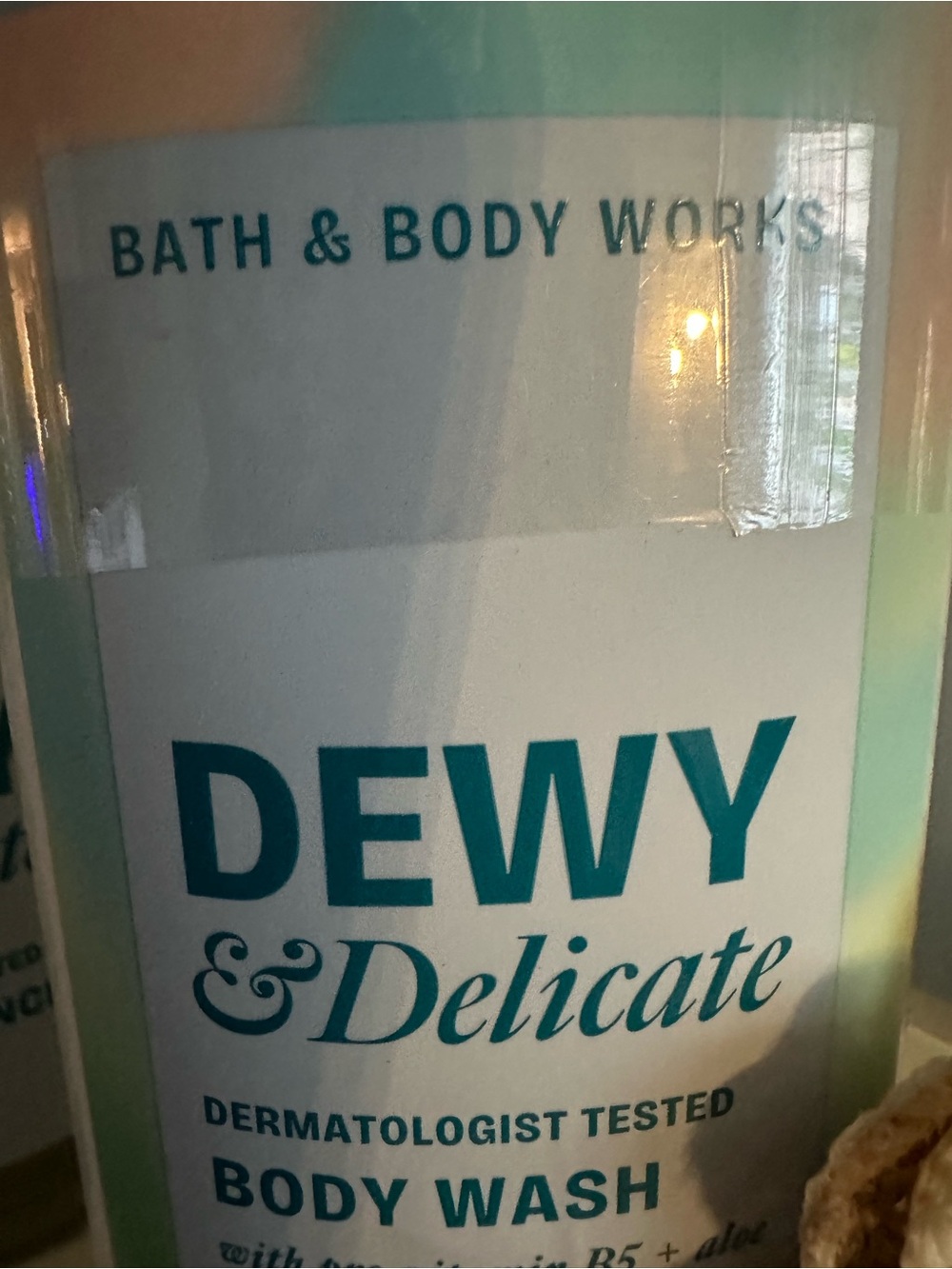 Bath & Body Works Dewy & Delicate Body Wash and Cream Set - White, Teal, Peach - Picture 2 of 4